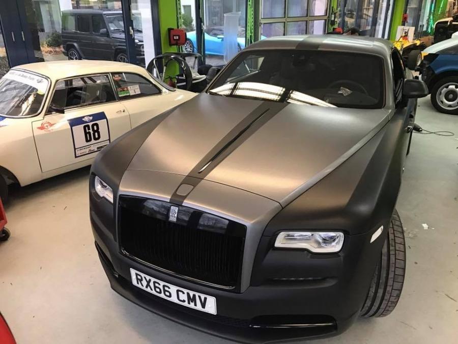  Rolls-Royce Wraith Black Matt by Print Tech 2017 года  (фото 1 из 5)